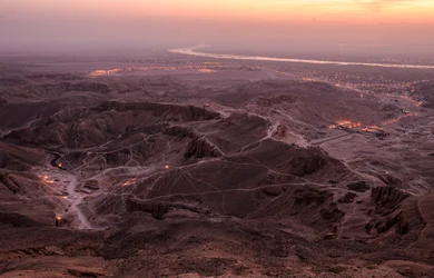 Sunrise Breaking Over the Valley of the Kings, Viewed from the Summit of el-Qurn, 2003