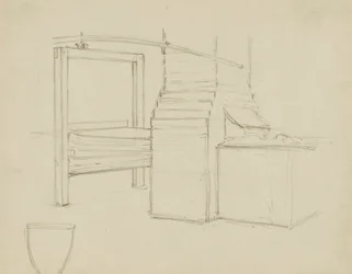 Iowa State Capitol Rotunda (Manufactures, study for panel)