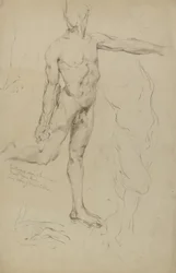 Untitled (Studies of Male Nudes)