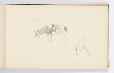 Sketchbook Page: Cows Grazing