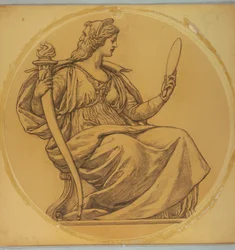 Study for "Prudence" (Lunette in Hudson County Courthouse, Jersey City, NJ)