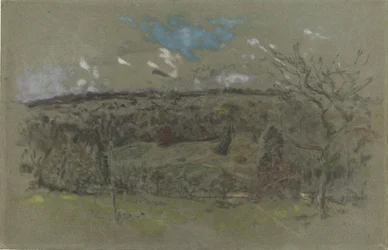 Hilly Landscape in Autumn Colors
