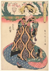 Courtesan Hanamurasaki from the Tamaya House