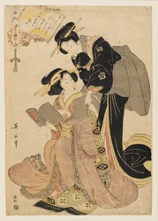 Komachi Washing Her Book of Poems