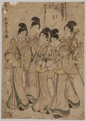 Young Women with Musical Instruments