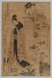 Act VII from the series The Storehouse of Loyal Retainers As Portrayed by Famous Beauties in Twelve Leaves