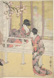 Aoi-Hime Calling Upon Rokujo-hime