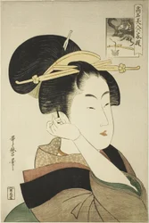 Tatsumi Roko, from the series Renowned Beauties Likened to the Six Immortal Poets