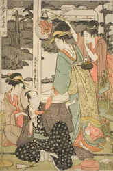 The Chushingura Drama Parodied by Famous Beauties: A Set of Twelve Prints