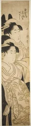 The Courtesans Shizuka and Akashi of the Tamaya