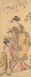 The Oiran Kasugano of Ogiya on Parade