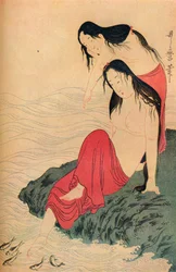 The left hand and last panel of The Pearl Divers triptych, c1797-98