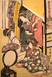 Three Girls in a Clothes Shop