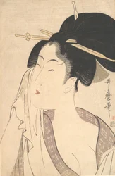 Woman Relaxing after Her Bath
