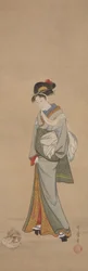Woman with Puppies