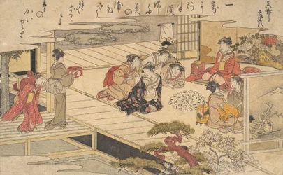 Women Playing a Game with Shells
