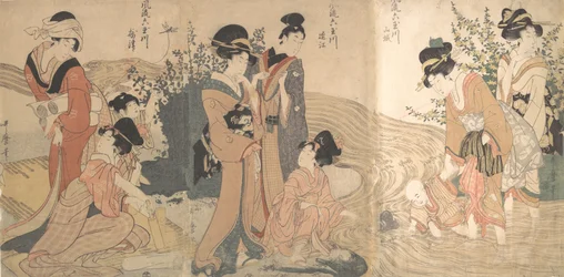 Women and Children on the Banks of a Stream