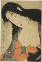 Yamauba Breast Feeding Kintaro