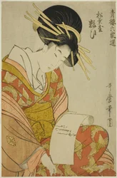 Yosooi of the Matsubaya, from the series Selections from Six Houses in Yoshiwara