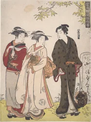 Two Girls and a Man Passing By: Ten Sights of Contemporary Beauties