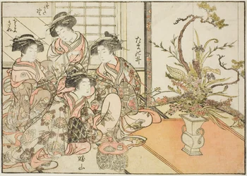 Courtesans of Yotsumaya, from the book 