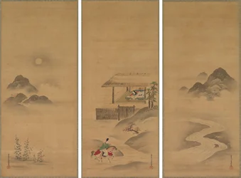 Minamoto no Nakakuni Visits Lady Kogō