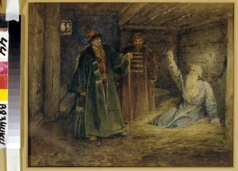 Tsar Ivan IV The Terrible and Malyuta Skuratov Visiting Boyar Morosov