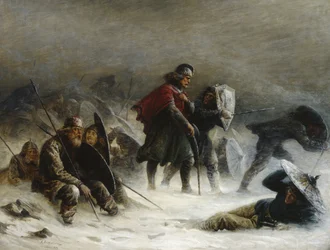 King Sverre in a Blizzard in the Voss Mountains