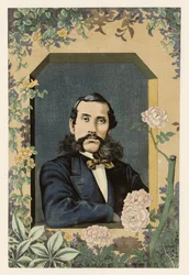 Portrait of the late minister Okubo Toshimichi