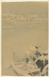 Twilight Snow at Matsuchiyama (New Views of Famous Places in Tokyo series)