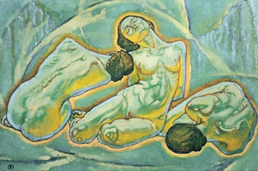 Three Crouching Women