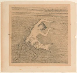 Figurine to one of the Rhine daughters for The Rhinegold by Richard Wagner, c. 1913
