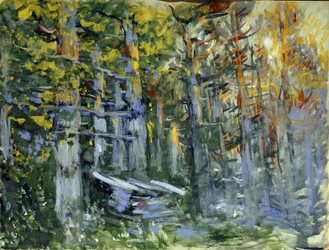 Stage Design for the Opera "The Legend of the Invisible City of Kitege and the Maiden Fevronia" by Nikolai Rimsky-Korsakov