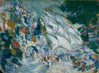 Stage design for the opera Sadko by N. Rimsky-Korsakov, 1906