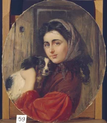 Girl With Small Dog