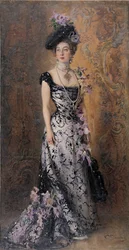 The Elegant Woman with Orchids, 1900