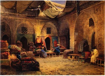 The Carpet Shop in Cairo, 1875