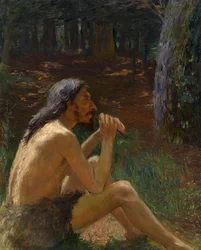 Caveman Playing the Flute
