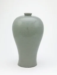 Bottle with incised design of four lotus sprays, Koryo period, first half of 12th century