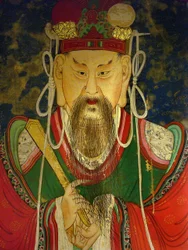 Detail, portrait of the Tenth King (Yeonsangun)