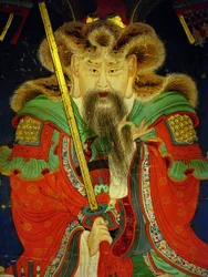 Detail, Portrait of the Tenth King (Yeonsangun)