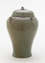 Jar with Incised Design of Lotus Sprays, Second Half of 12th Century