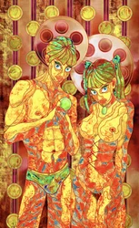 Surreal Apple Couple