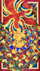 Vibrant Golden Swirl