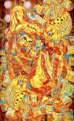 Vibrant Mosaic Figure