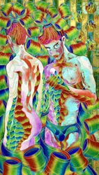 Vibrant Patterned Figures