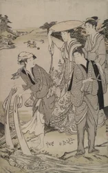 Tamagawa at Province of Musashi from the Six Jewel Rivers
