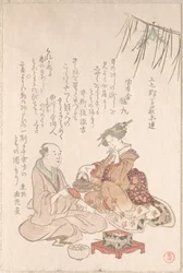 Woman Entertaining Her Guest with New Year Wine