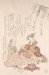 Woman Entertaining Her Guest with New Year Wine