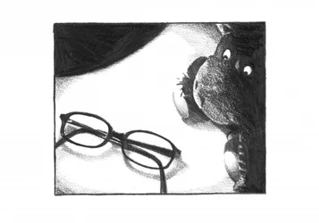 Curious Donkey with Eyeglasses